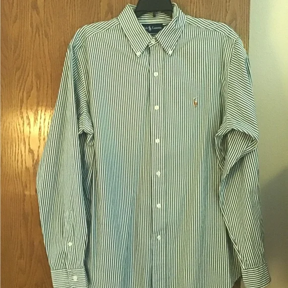 5 men’s shirts, 4 Ralph Lauren, 1 Chaps, all in very good condition, medium - Picture 2 of 10